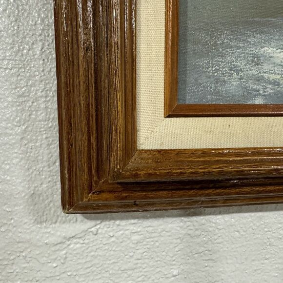 Vintage Original Still Life Floral Oil Painting on Canvas Framed Signed B. - Picture 4 of 10